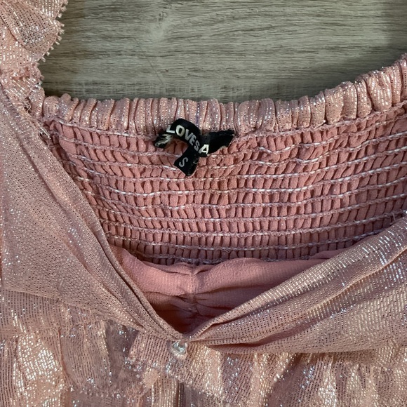 Love Sam Shimmer and Shine Ruffle Mini Dress from Free People - Picture 3 of 8